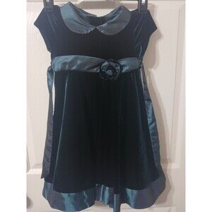 Good Lad Green Velvet Party Dress Size 4T Holiday Bridal Formal